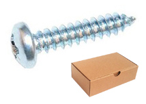 Round Phillips Head Screws Silver